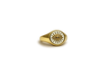 ANILLO ESMALTADO BLANCO - Bañado en Oro