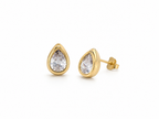 AROS GOTA CRISTAL - Bañado en Oro