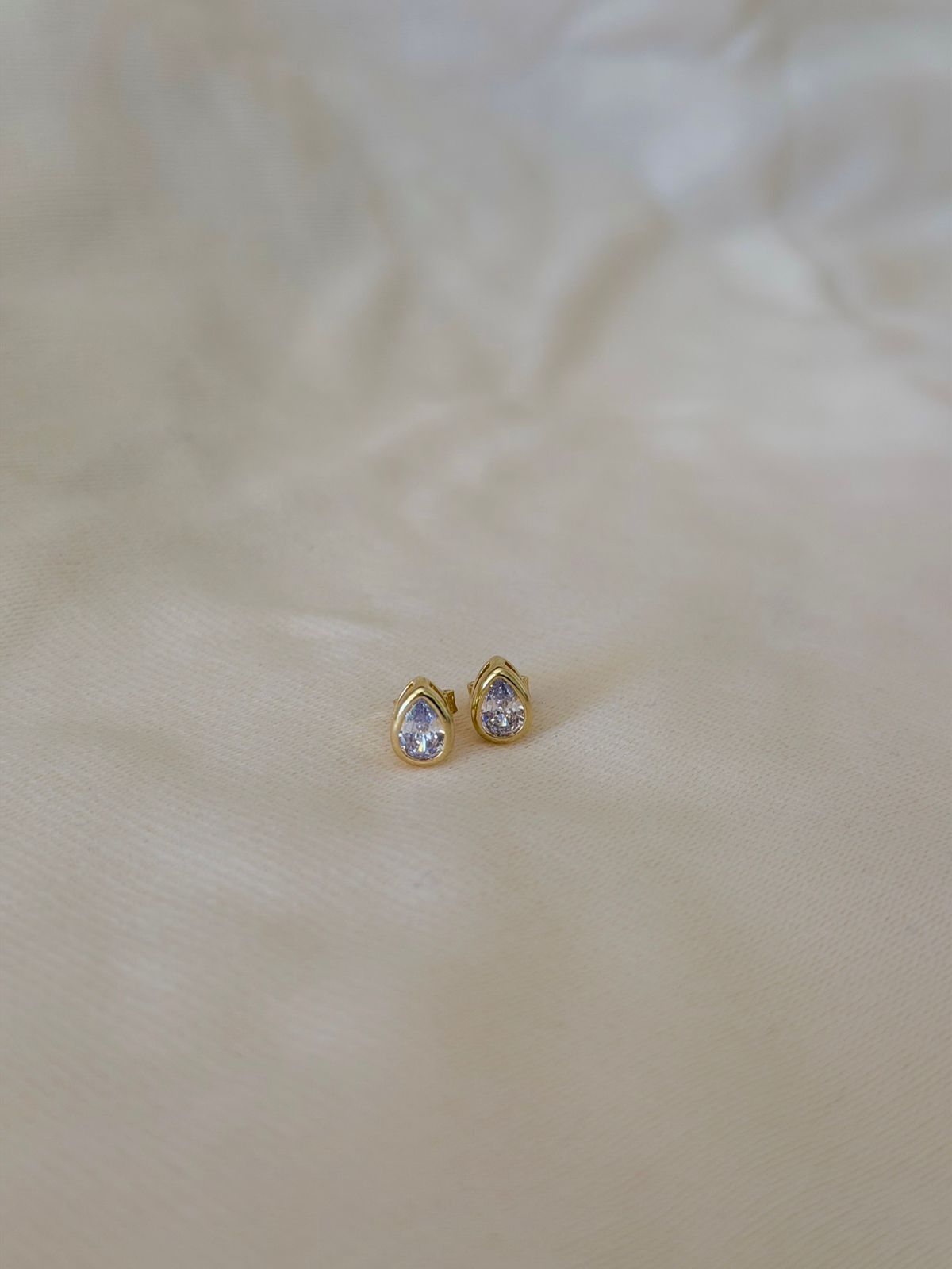 AROS GOTA CRISTAL - Bañado en Oro